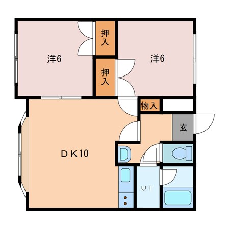 タウンハウス柳の物件間取画像